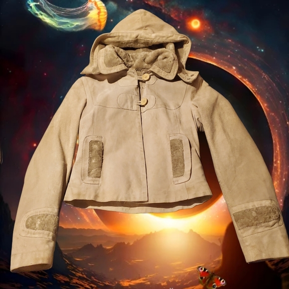 DOMA Argentinian Suede Shearling Jacket S